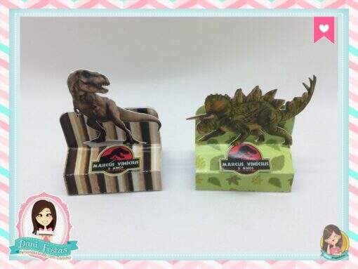 Caixa Para Bis Duplo  Dinossauros - Imagem 2