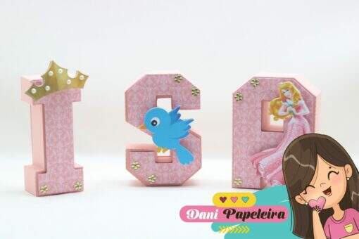Letras 3d Bela Adormecida