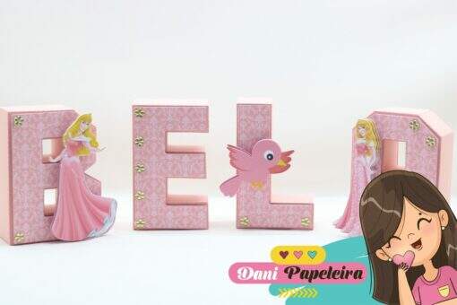 Letras 3d Bela Adormecida - Imagem 2