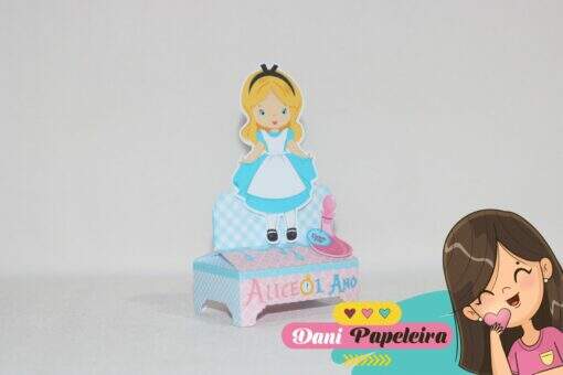 Porta Bis Pomposo Alice no País das Maravilhas - Imagem 3