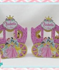 Caixa Carruagem Princesas Disney
