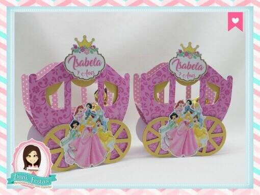 Caixa Carruagem Princesas Disney - Imagem 2
