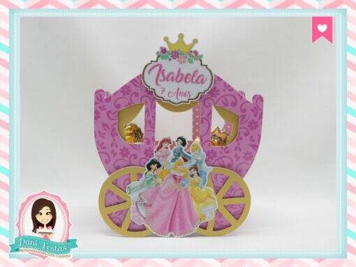 Caixa Carruagem Princesas Disney - Imagem 3