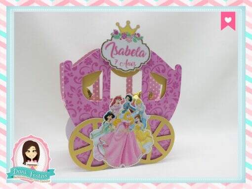 Caixa Carruagem Princesas Disney - Imagem 4