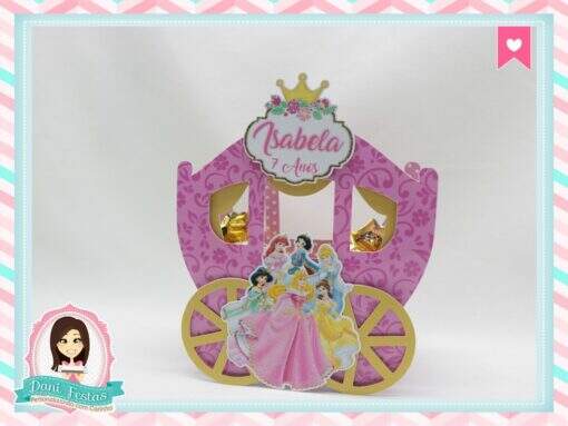 Caixa Carruagem Princesas Disney - Imagem 5