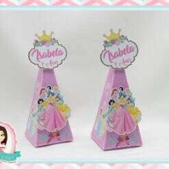 Caixa Pirâmide Princesas Disney