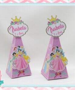 Caixa Pirâmide Princesas Disney