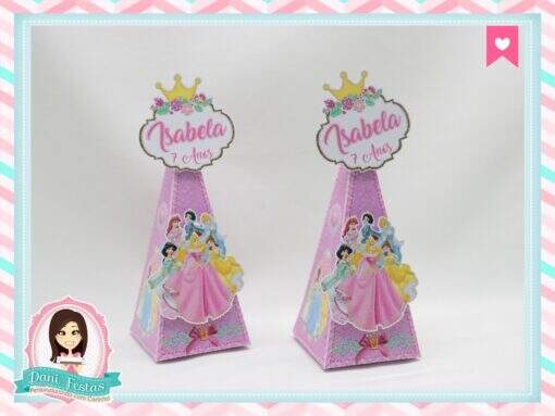 Caixa Pirâmide Princesas Disney