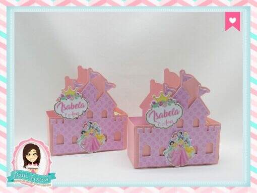 Caixa Castelo Princesas Disney