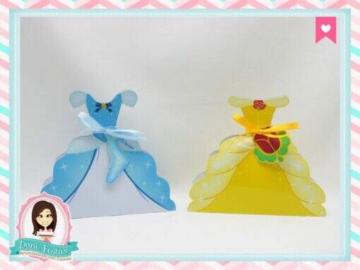 Caixa Vestido Princesas Disney - Imagem 3