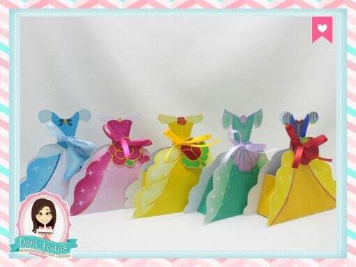 Caixa Vestido Princesas Disney