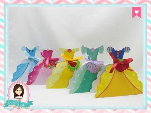 Caixa Vestido Princesas Disney - Imagem 5