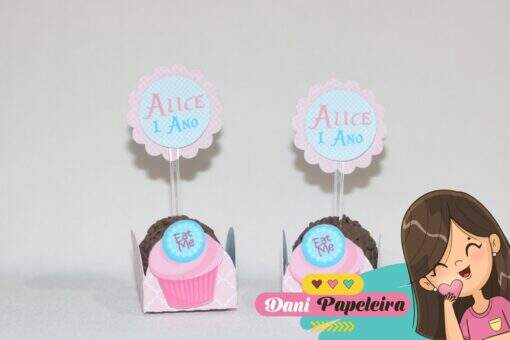 Kit Forminha e Topper Alice no País das Maravilhas - Imagem 2