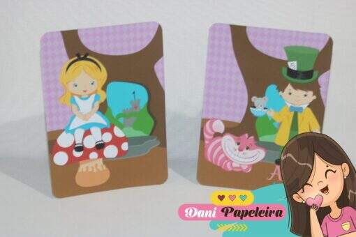 Plaquinha de Mesa Alice no País das Maravilhas - Imagem 2
