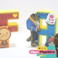 Alternative view of Letras 3d A Bela e a Fera