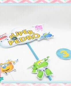 Topo de Bolo Super Wings