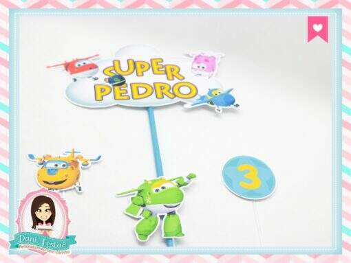 Topo de Bolo Super Wings - Imagem 2