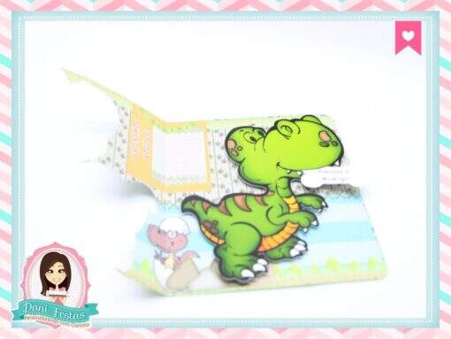 Convite Dinossauros - Imagem 2