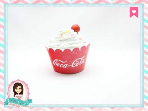 Saia para Cupcake Coca Cola - Imagem 3
