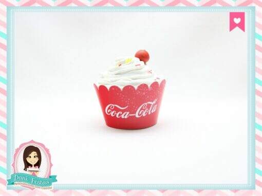 Saia para Cupcake Coca Cola - Imagem 5