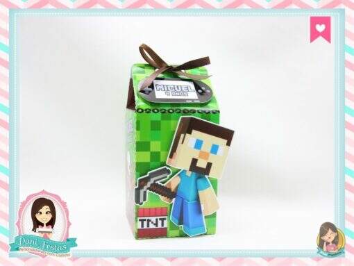 Caixa Milk Minecraft