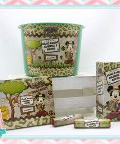 Kit Cinema Personalizado Safari do Mickey
