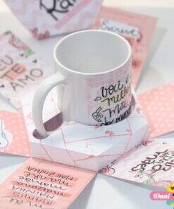 Caixa Explosão com Caneca Personalizada Dia das Mães
