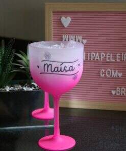 Taça Gin Degradê 475 ml Personalizada