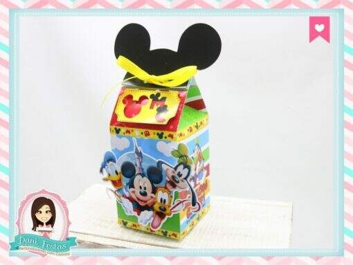 Caixa Milk Personalizada Turma do Mickey