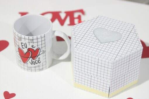 Caixa Explosão com Caneca Dia dos Namorados - Imagem 2