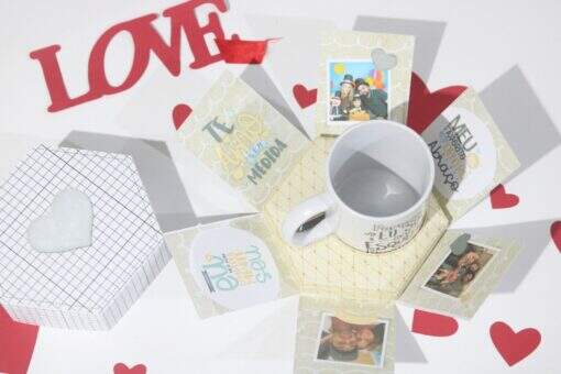 Caixa Explosão com Caneca Dia dos Namorados - Imagem 5