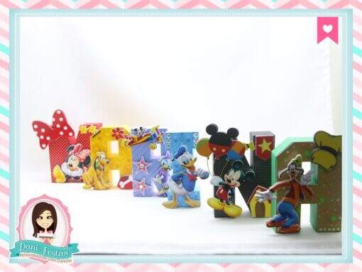 Letras 3d Turma do Mickey - Imagem 4