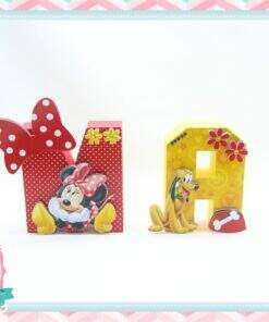 Letras 3d Turma do Mickey