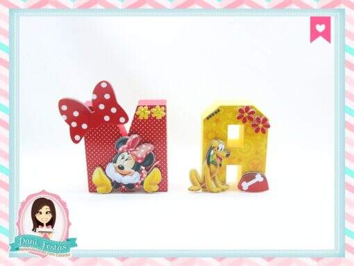 Letras 3d Turma do Mickey