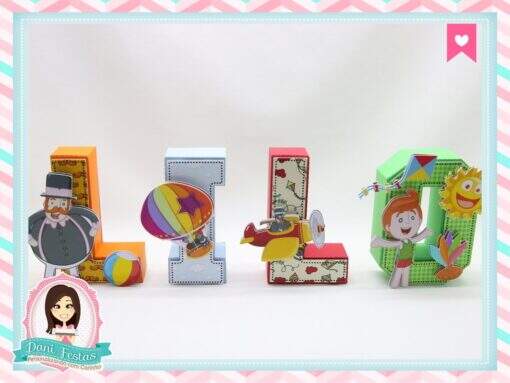 Letras 3d Mundo Bita - Imagem 4