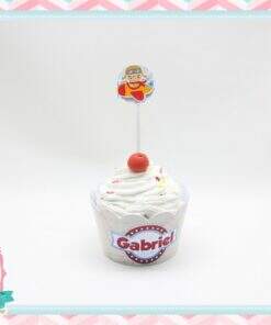 Saia para Cupcake + Topper Aviador