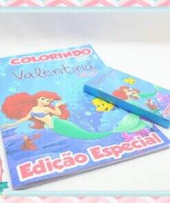 Kit de Colorir Pequena Sereia