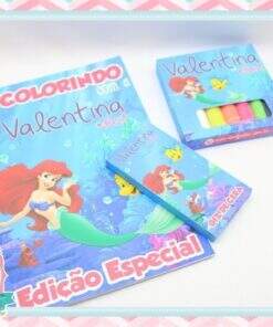 Massinha + Kit de Colorir Pequena Sereia