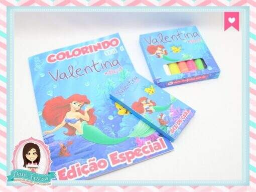 Massinha + Kit de Colorir Pequena Sereia