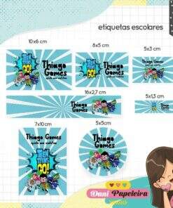 Kit Etiquetas Jovens Titans