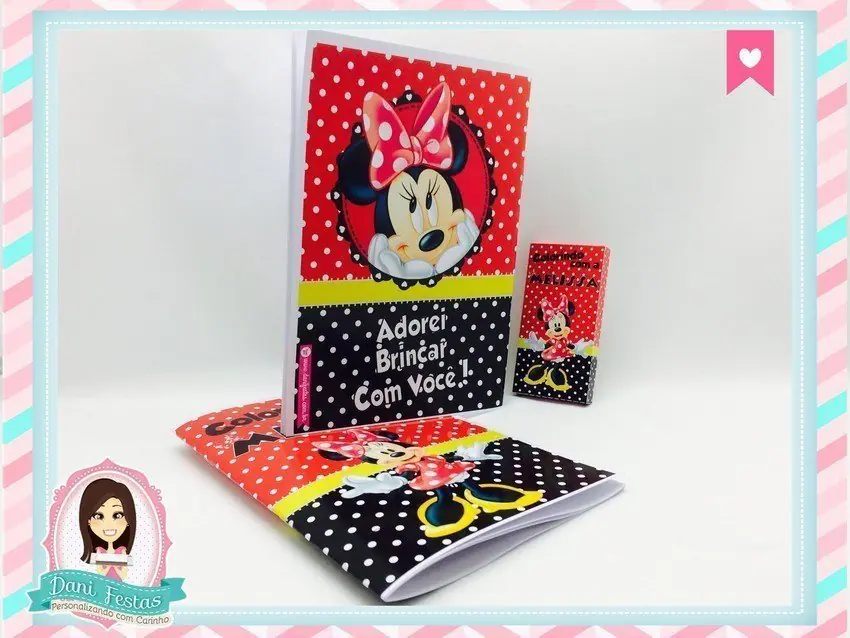 Kit de Colorir - Minnie Vermelha