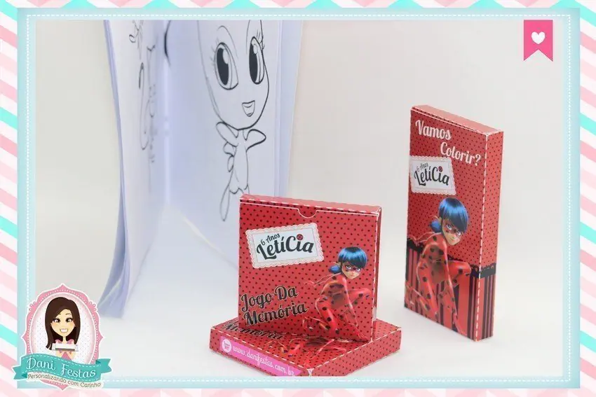 Kit De Colorir e Jogo da Memória - Ladybug - Imagem 2