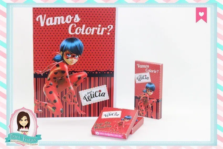 Kit De Colorir e Jogo da Memória - Ladybug - Imagem 4