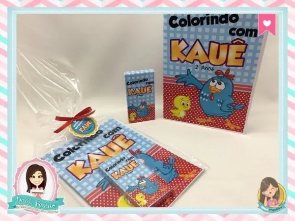 Kit de Colorir  Galinha Pintadinha