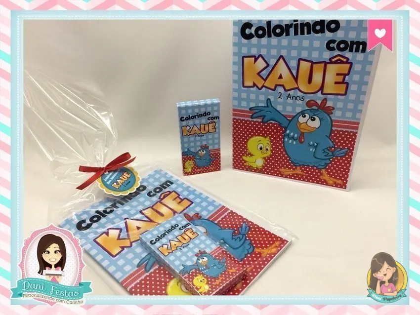 Kit de Colorir Galinha Pintadinha