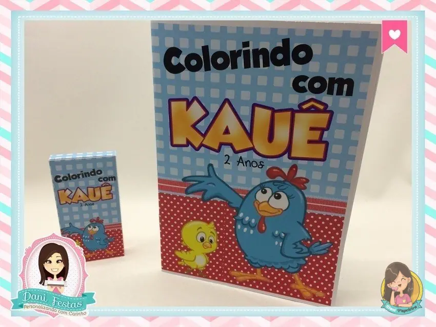 Kit de Colorir Galinha Pintadinha - Imagem 2