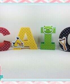 Letras 2d Angry Birds