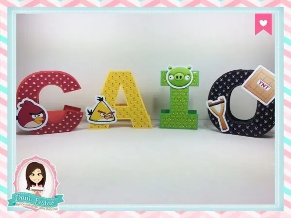 Letras 2d Angry Birds