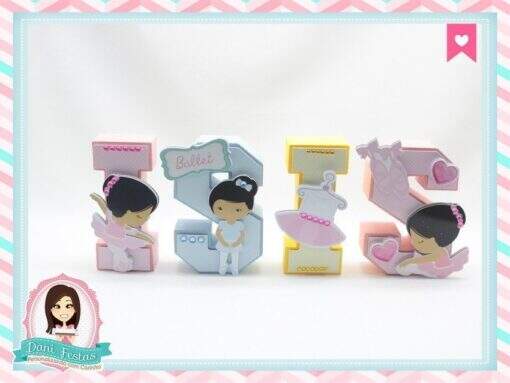 Letras 3d Bailarina - Imagem 2