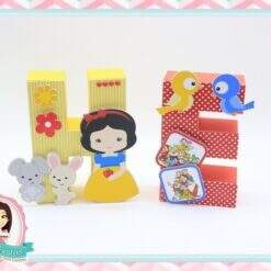 Letras 3d Branca de Neve